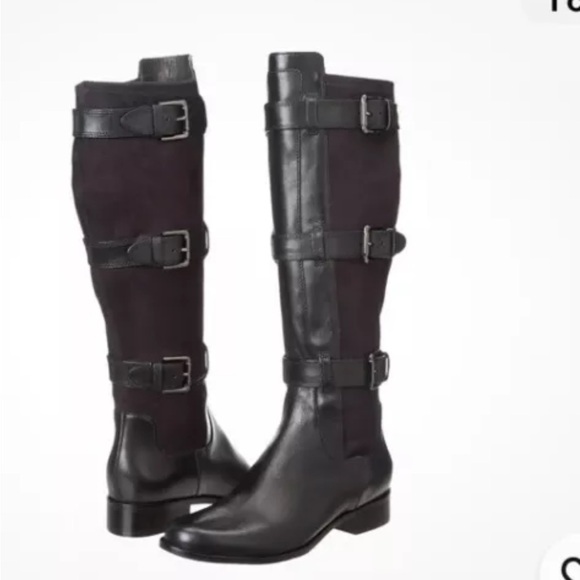 Cole Haan Avalon Tall Boot Black Leather MSRP $378 SZ 9B barely pre loved - Picture 2 of 9